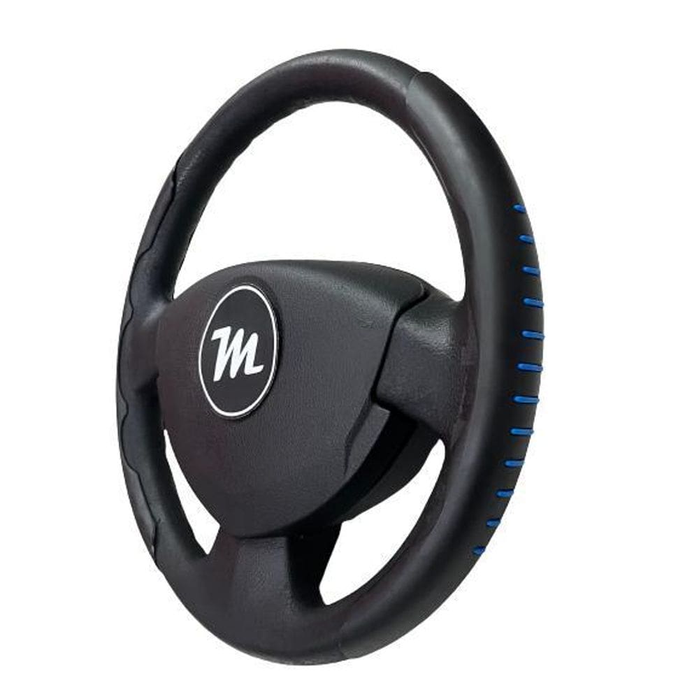 Capa Protetora Para Volante Miollo Preta Com Detalhe Azul