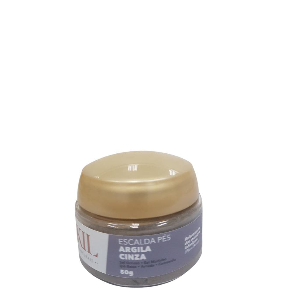 Escalda Pés Argila Cinza 50 G