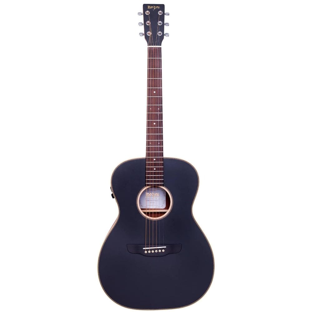 Violao Rozini Rx330 Eq F M Top Triple Ativo Bk Fosco Mogno