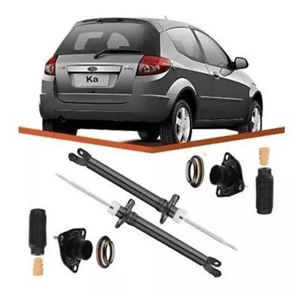 2 Amortecedor + Kit Traseiro Ford Ka 2008/12