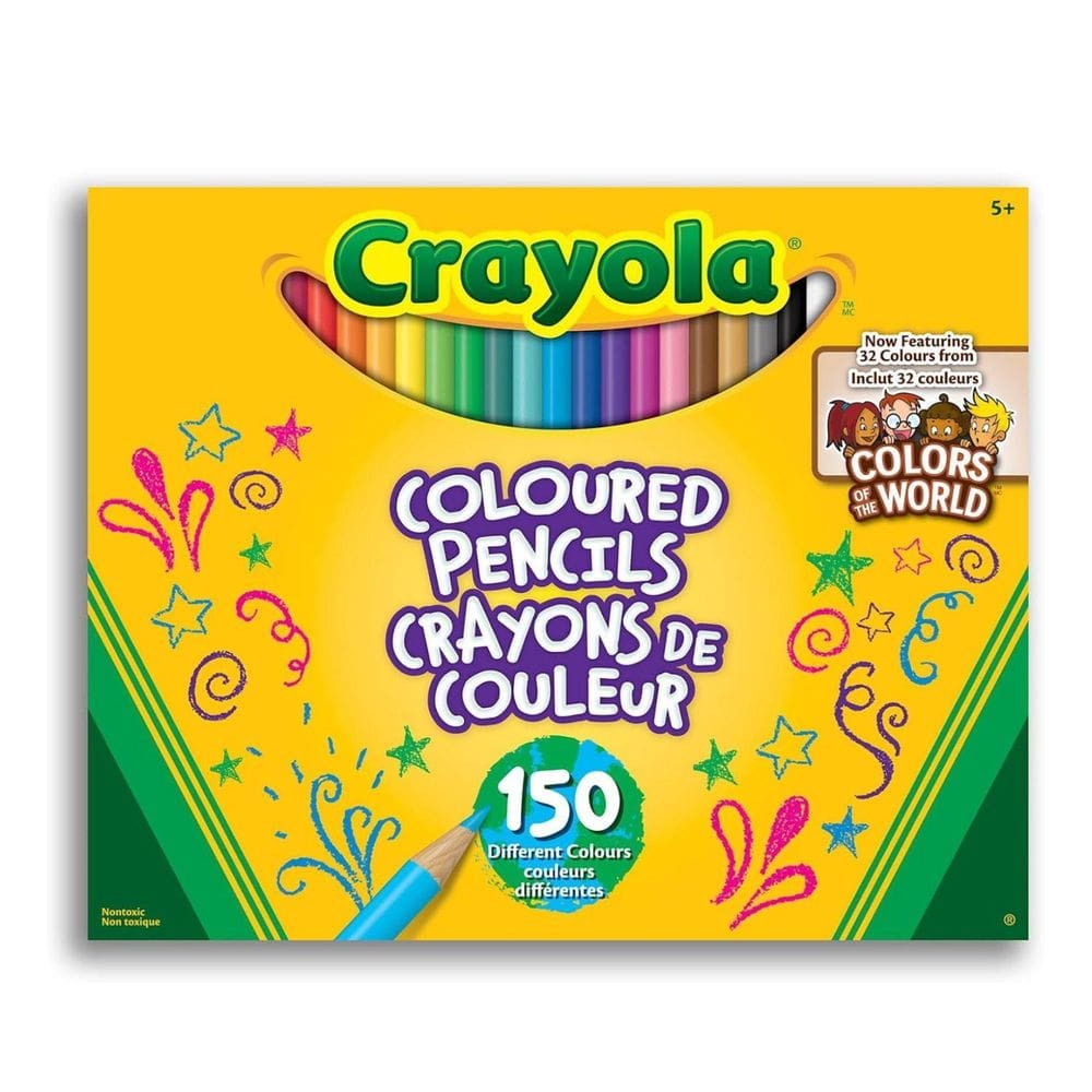 Lápis De Cor Crayola 150 Cores Incluindo 2 Cores Do Mundo