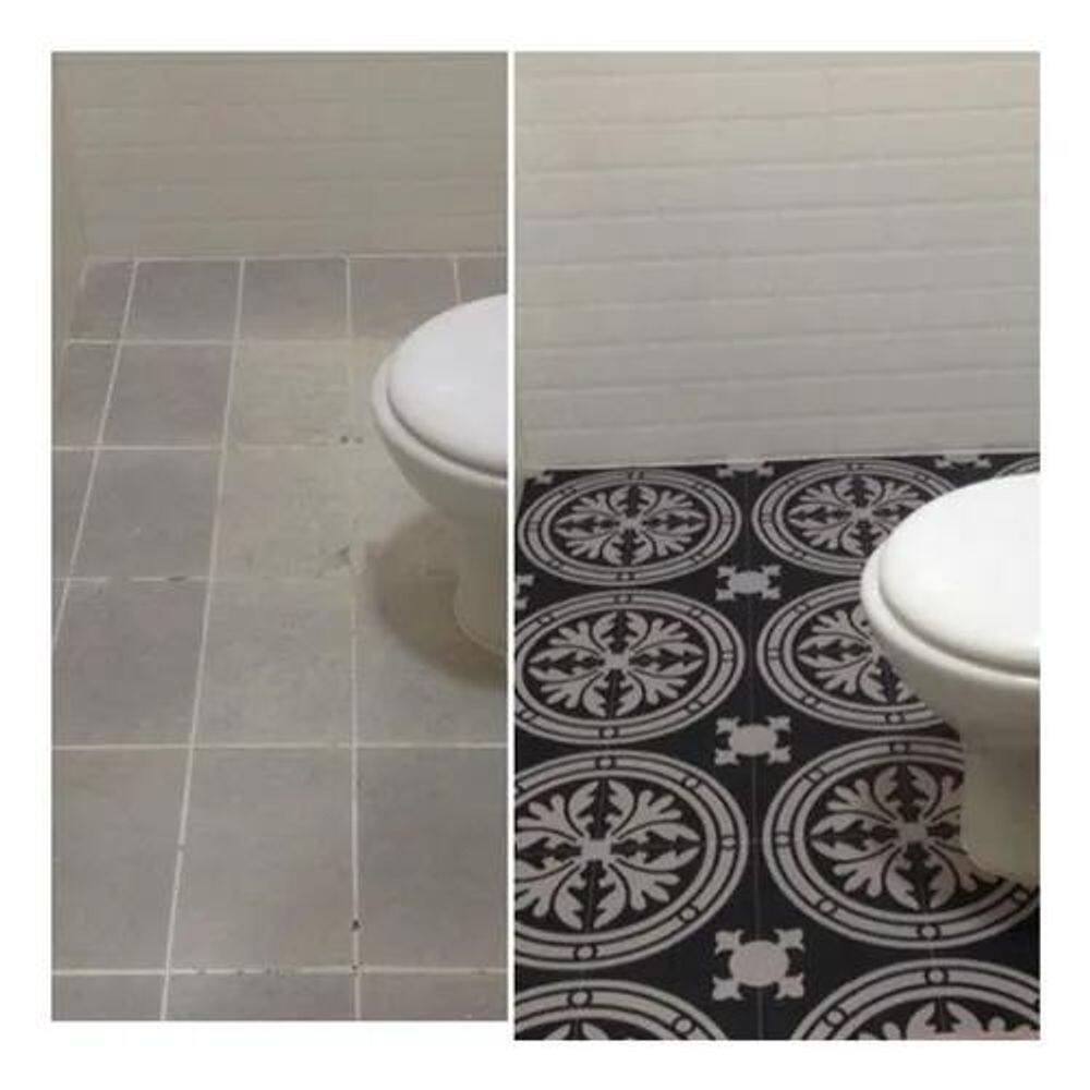 Adesivo Piso Cozinha Banheiro Lavável Antiderrapante