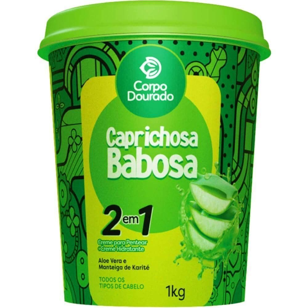 Corpo Dourado Caprichosa Babosa - Creme 2 Em 1 De Pentear E Hidratação 1kg