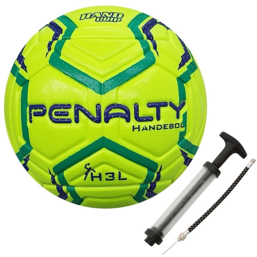 Kit 01 Bola Handebol Penalty H3L Ultra Fusion XXIII Masculina+01 Bomba De Ar Penalty Sac