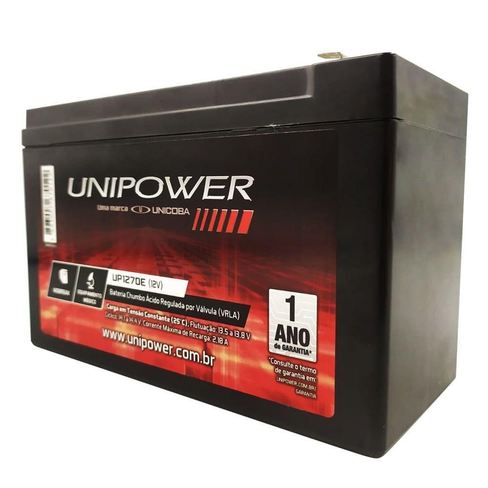 Bateria Selada VRLA 12V 7AH UP1270E Unipower