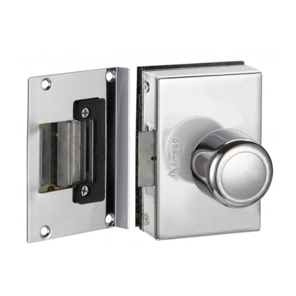 Fechadura Elétrica Amelco FV33ICR Porta de Vidro com Abertura Interna