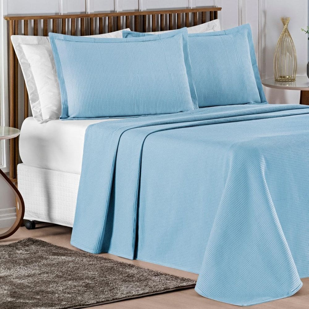 Cobreleito King Size 100% Algodão Lisboa 03 Pçs Super