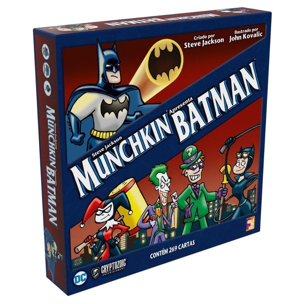 Munchkin Batman Jogo De Tabuleiro Estratégico E Competitivo