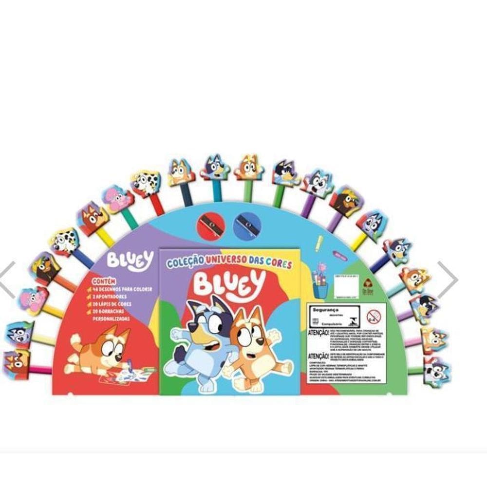 Livro Brinquedo Ilustrado Bluey Universo Das Cores