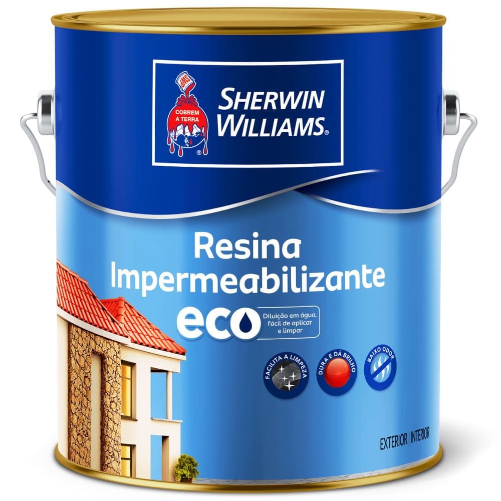 Resina Impermeabilizante Eco A Base De Água 3,6 Litros Metalatex - 7490001 - SHERWIN WILLIAMS