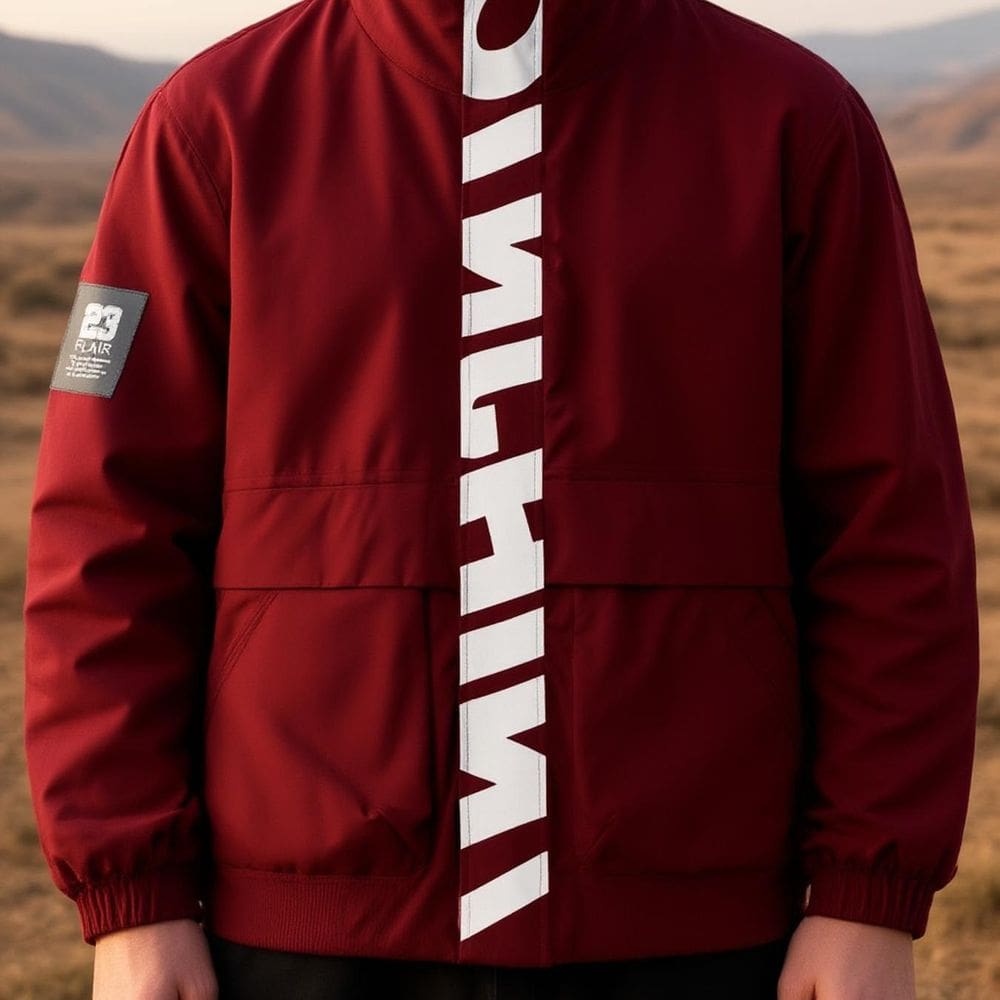 Casaco Masculino Casual Gola Alta com Bolsos Grandes