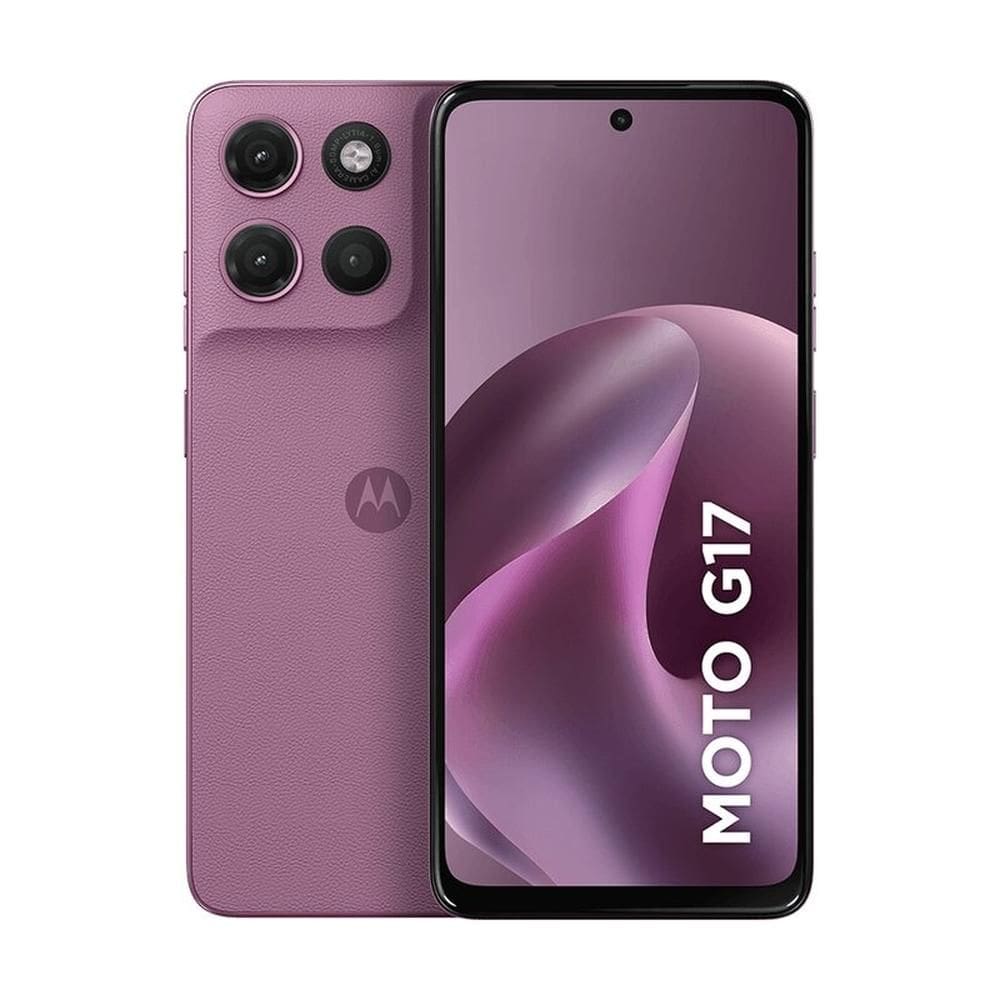 Smartphone Motorola Moto G17 128GB - Rosa, 12GB (4GB RAM + 8GB RAM Boost), Câmera 50MP e Tela 6,7”