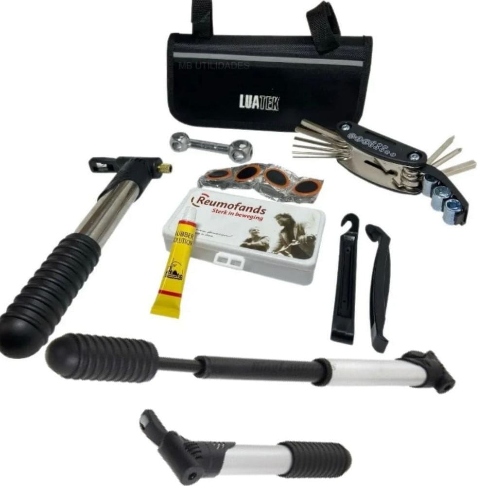 Kit De Reparo Para Ciclista Completo Com Acessórios