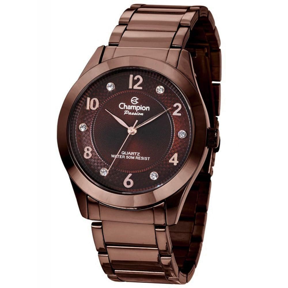Relógio Champion Feminino Marrom Chocolate Cn29230r