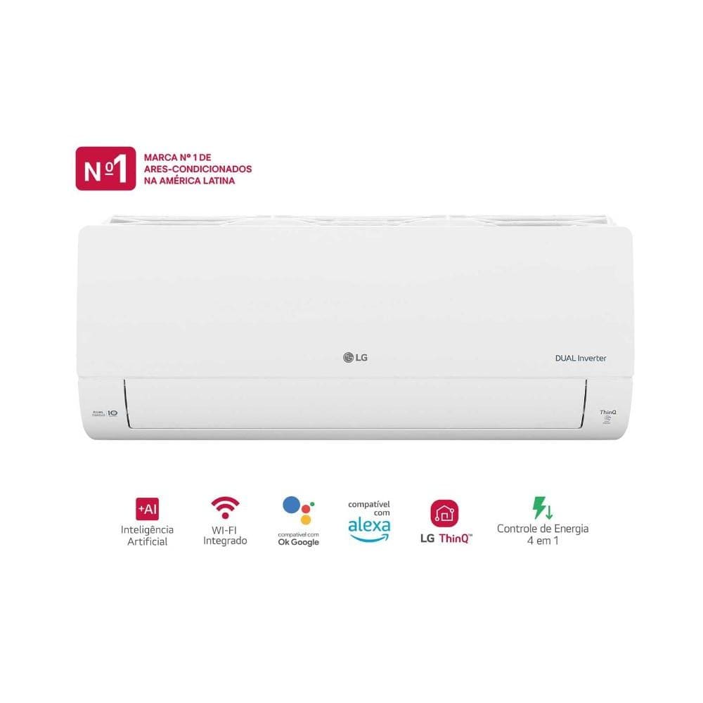 Ar-Condicionado LG AI Dual Inverter Compact 9.000 BTU Frio 220V