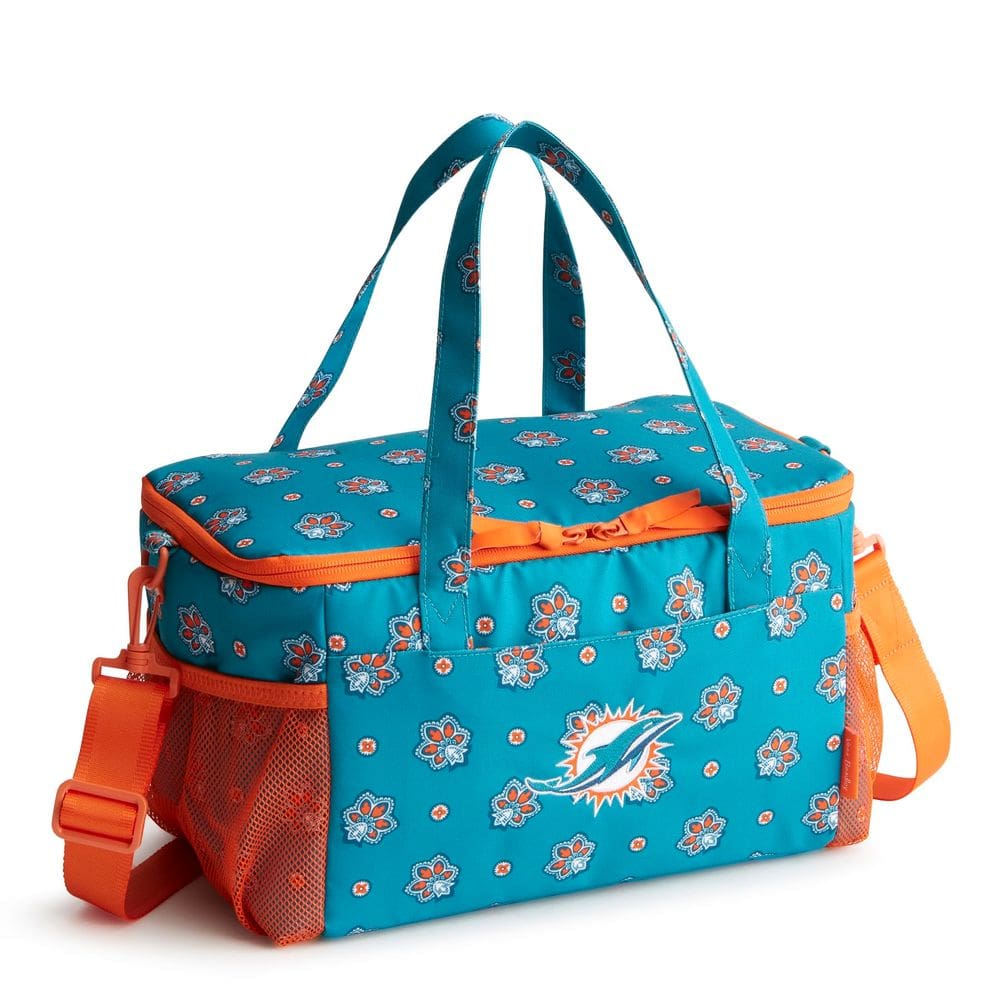 Cooler de Bebidas Vera Bradley NFL Miami Dolphins, 36x20x20 cm