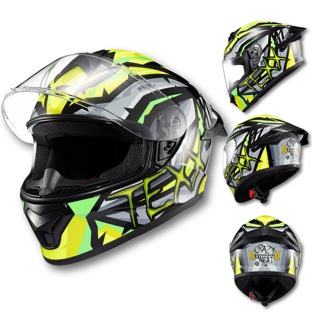 Capacete TEXX Spihe Maasai Cinza Verde