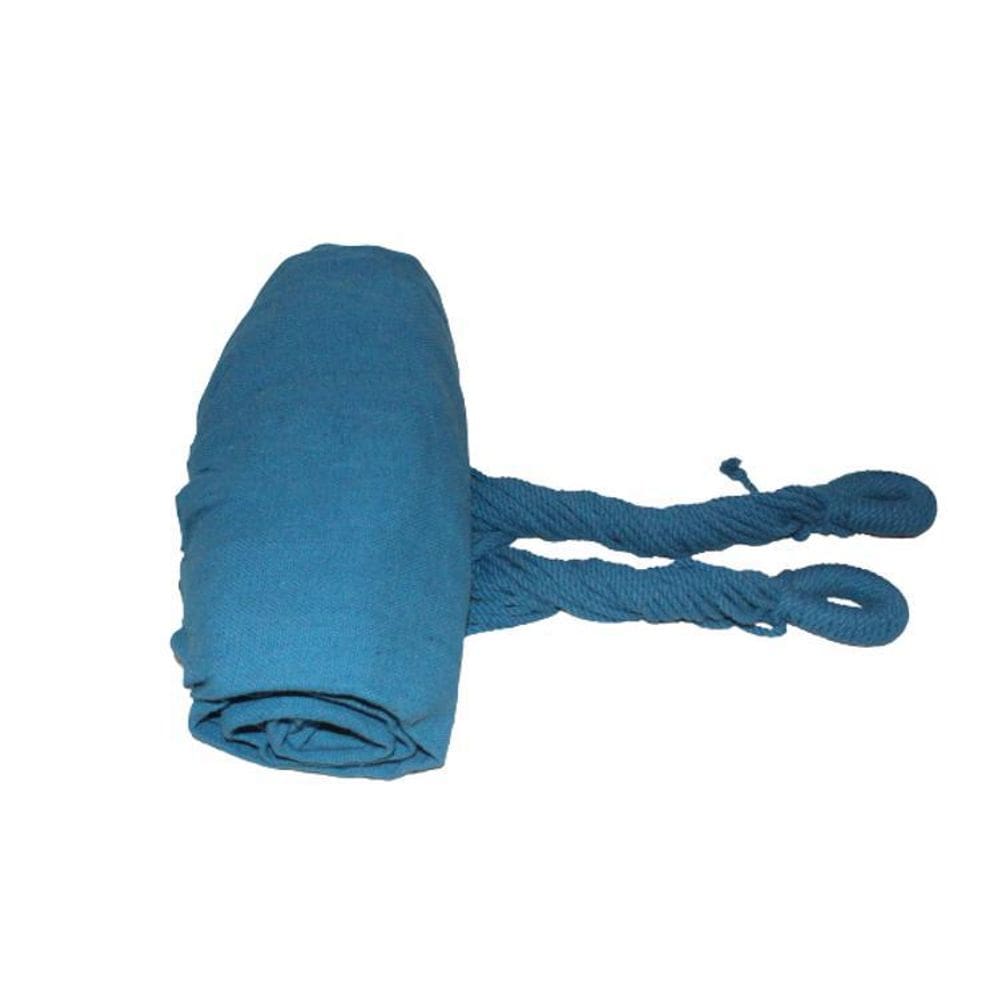 Rede De Descanso Para Casal 3,50 Algodão Azul