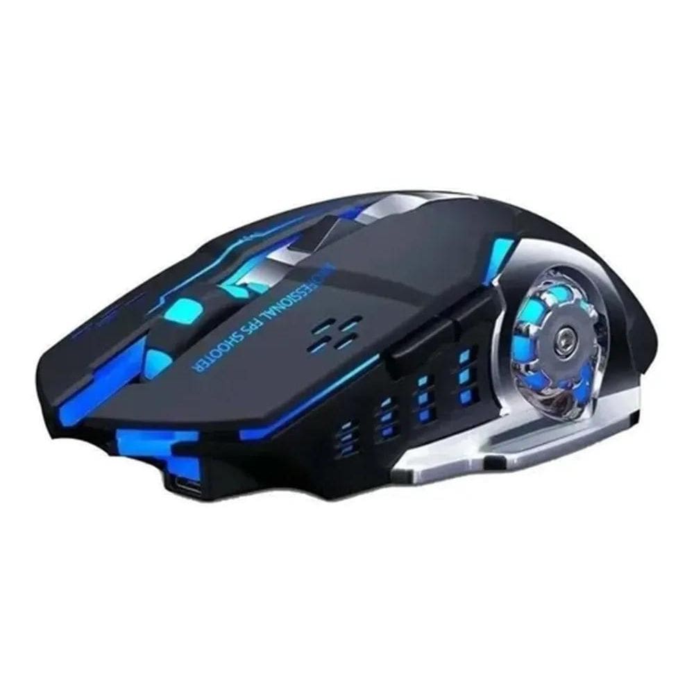 Mouse Gamer Sem Fio Rgb Recarregável Q13 Conforto