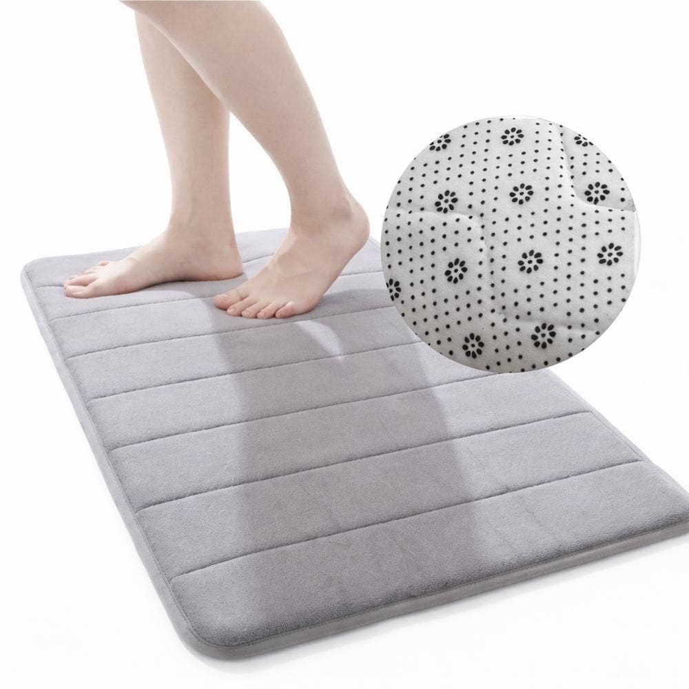 Tapete Banheiro Antiderrapante Cinza