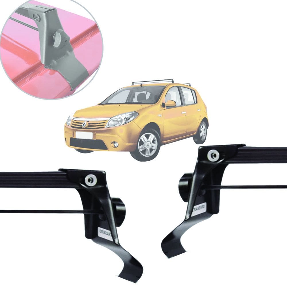 Rack de Teto Vhip Fix.Porta Renault Sandero 2007 até 2024