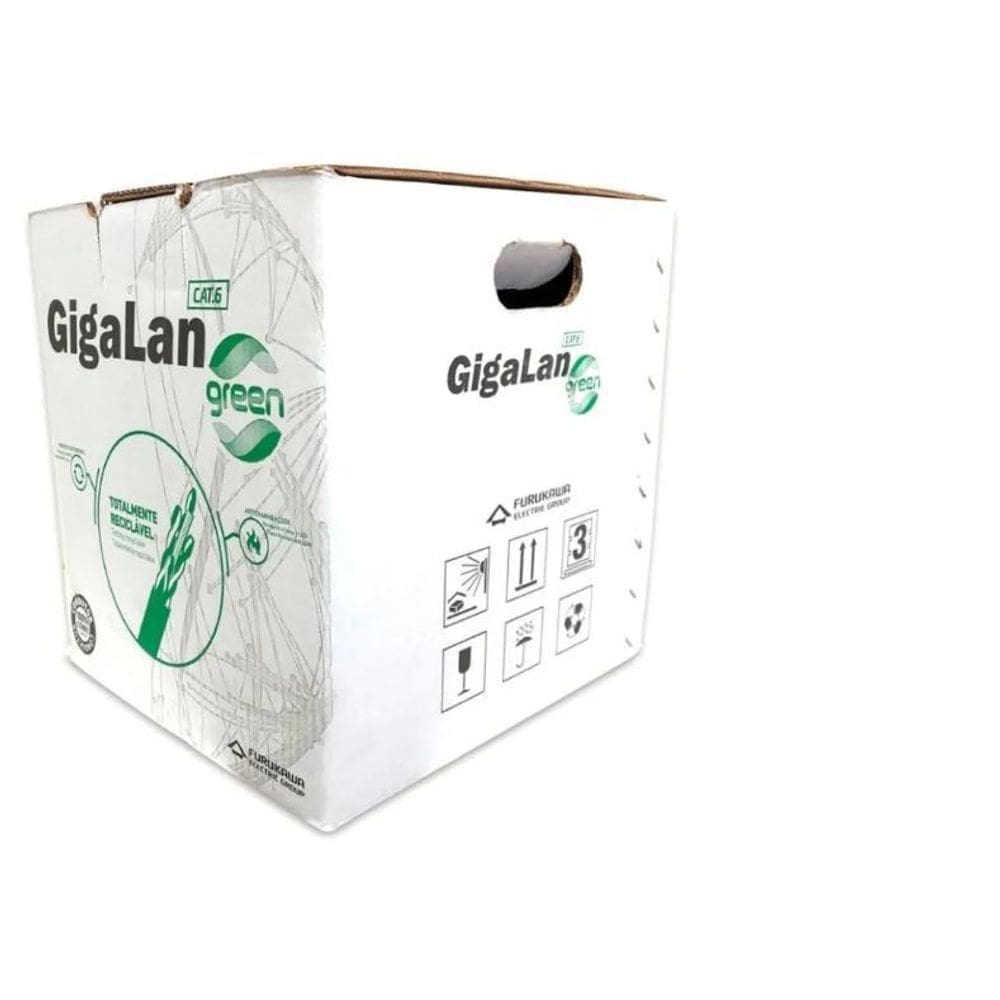Caixa De Cabo De Rede Furukawa Gigalan Cat6 305M Cinza 2un