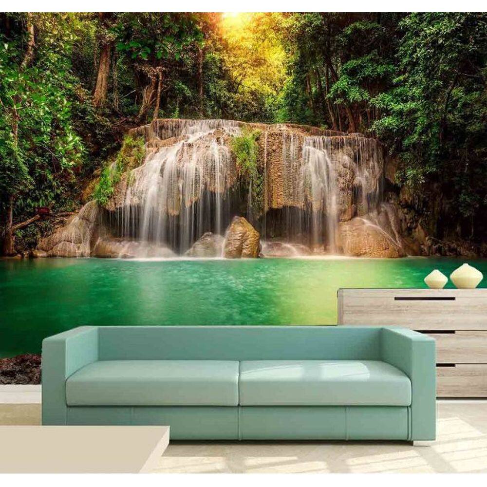 Painel Adesivo Cachoeira 3D 3,75M² na 002