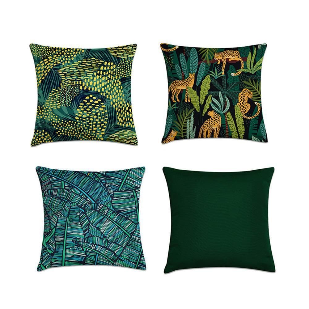 Kit 4 Capas De Almofada Selva 45X45