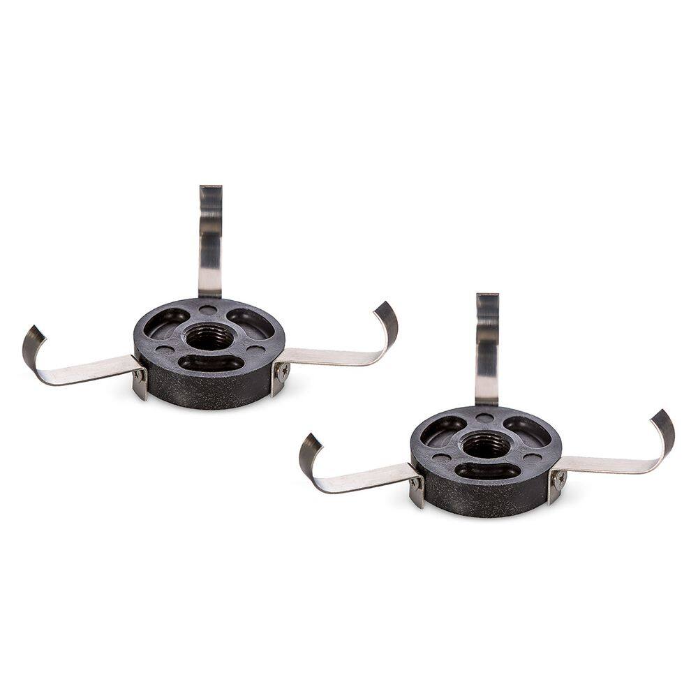 Kit 2 Adaptador Garra Inox Para Refletor Led De Piscina