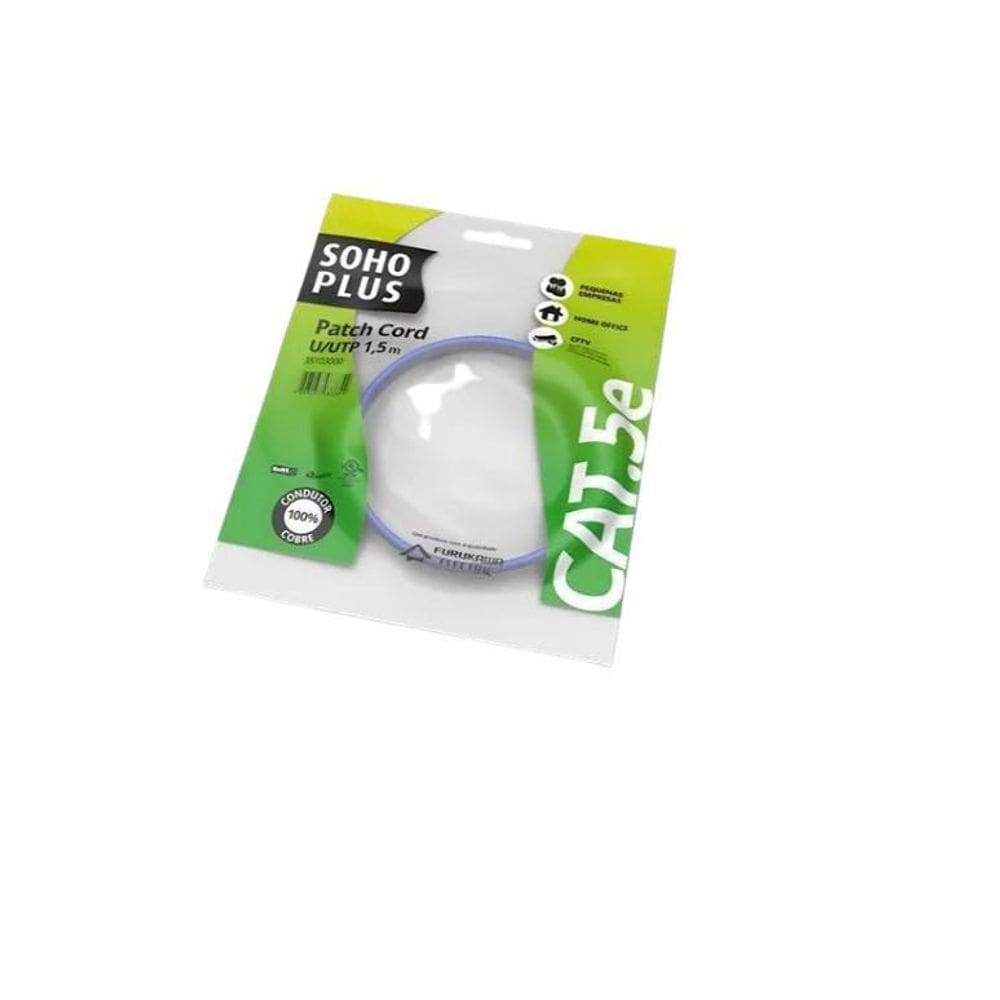 Patch Cord 1,5 Mts Furukawa Sohoplus 35103000 Azul