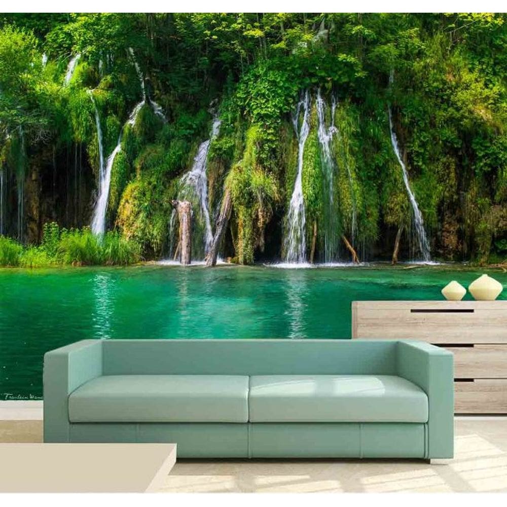 Painel Adesivo Cachoeira 3D 3,75M² na 026
