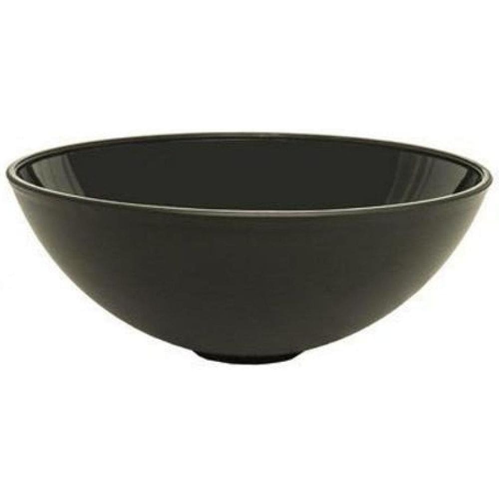 Cuba Plástica Preta Redonda De Sobrepor Para Banheiro