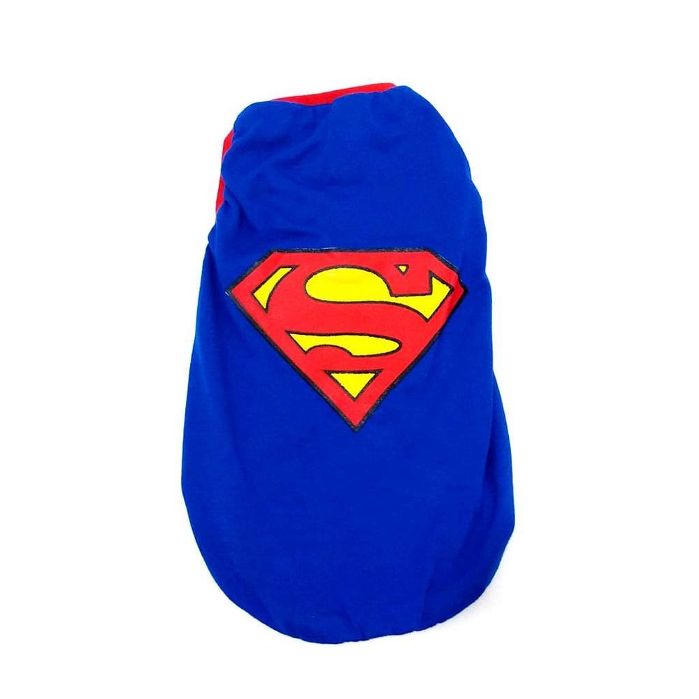 Camiseta Super Heróis Superman azul  Tamanho P 31x38x23 cm