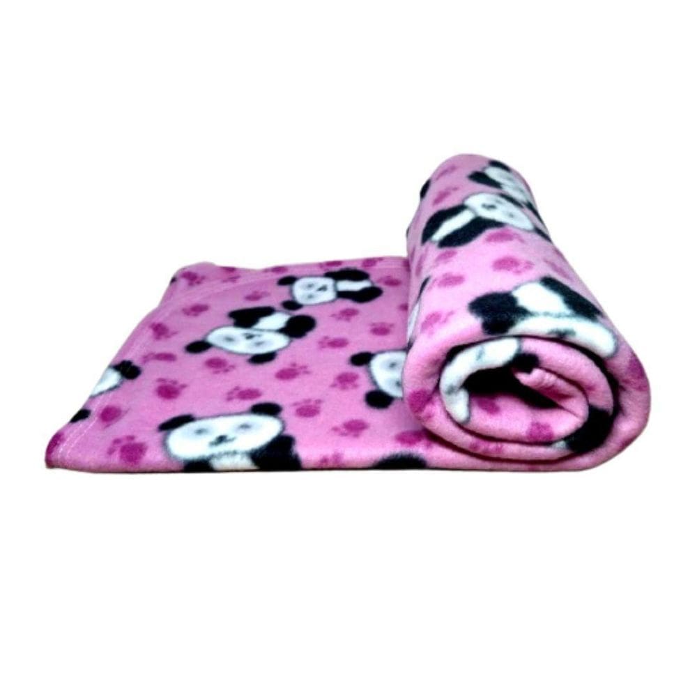 Manta Para Cães - Manta Soft Rosa Panda M