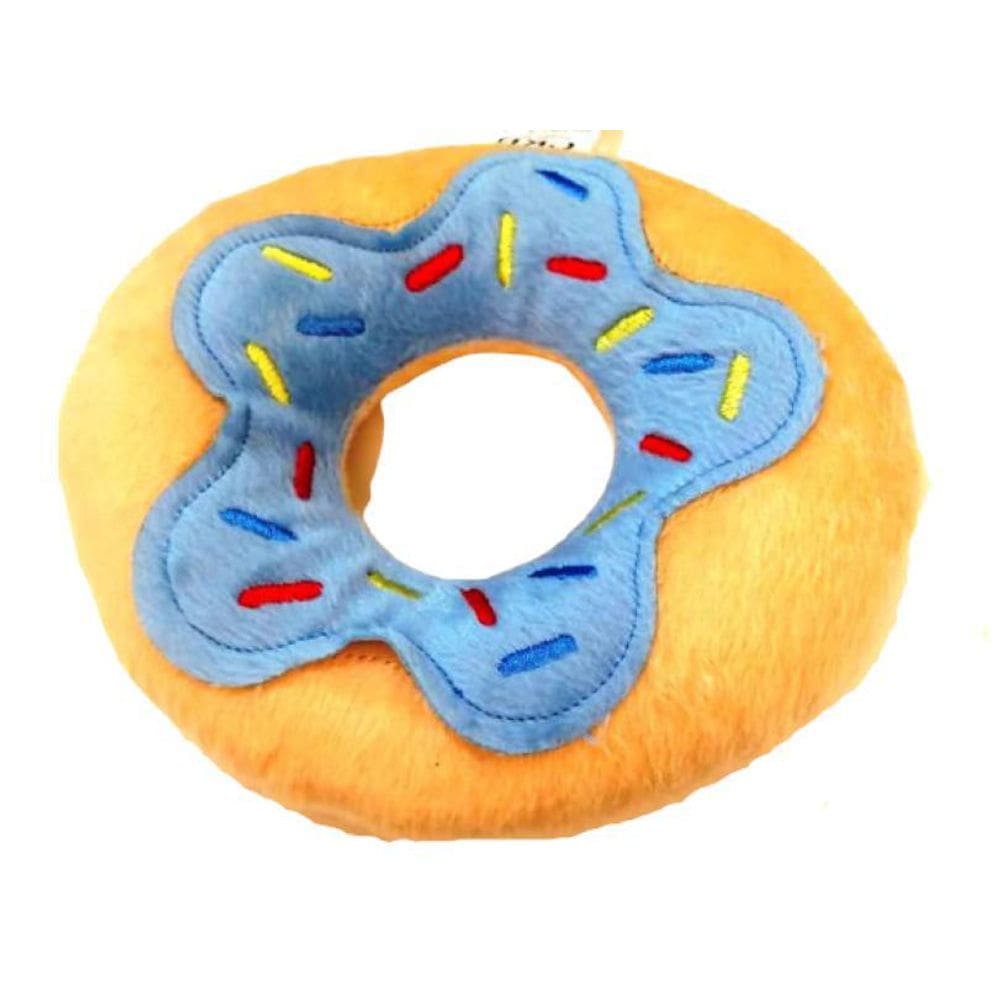 Brinquedo De Pelúcia Para Cães E Gatos  - Rosquinha Azul