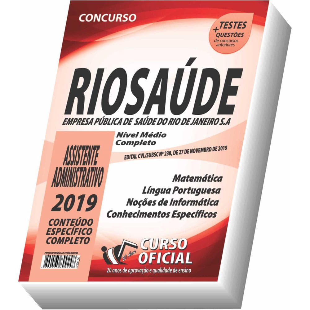 Apostila Riosaúde - Assistente Administrativo