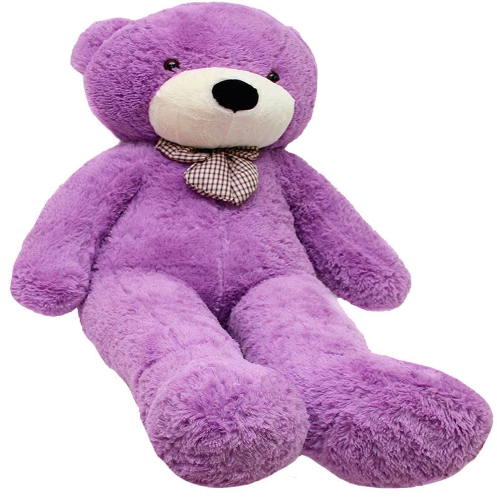 Urso Bicho de Pelúcia Ursinho Romântico Lilás Casa dos Ursos