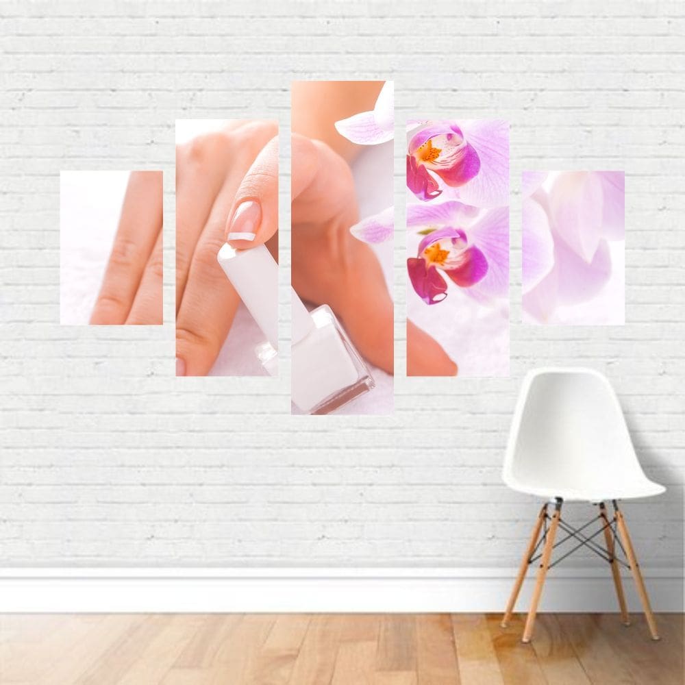 Quadro Profissões Manicure Unhas Esmalte Mãos Beleza Canvas