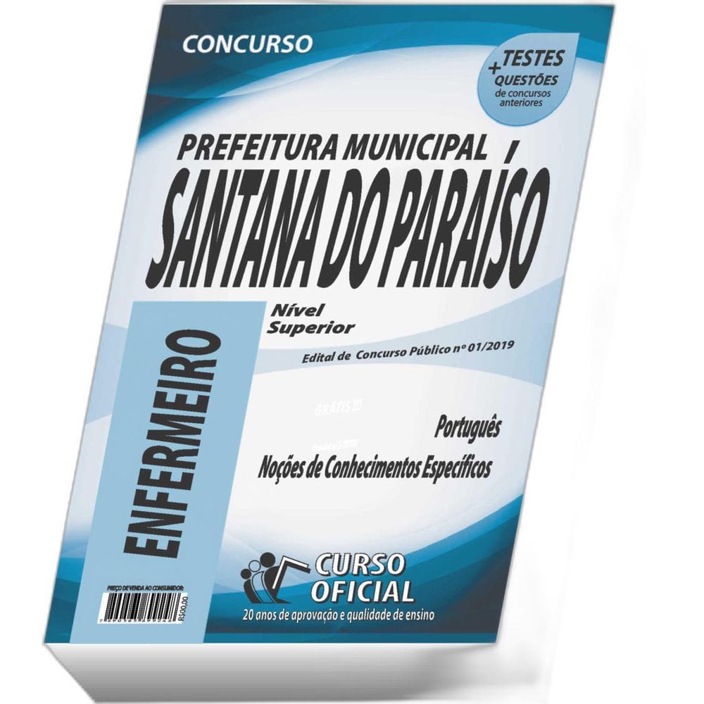 Apostila Prefeitura de Santana do Paraíso - Enfermeiro