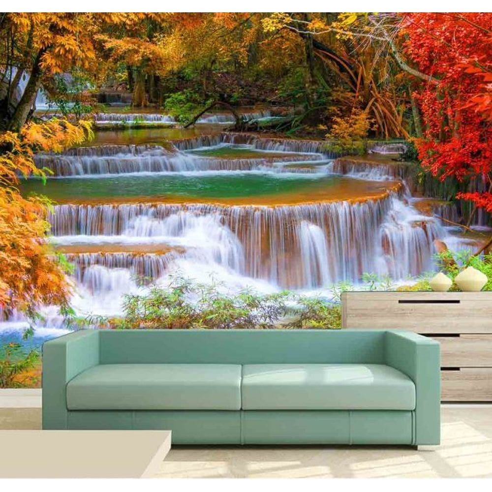 Painel Adesivo Cachoeira 3D 2M² na 045