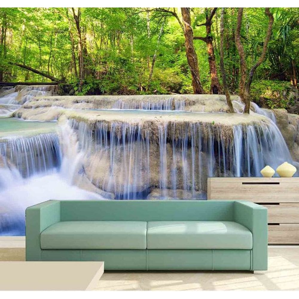 Painel Adesivo Cachoeira 3D 2M² na 044
