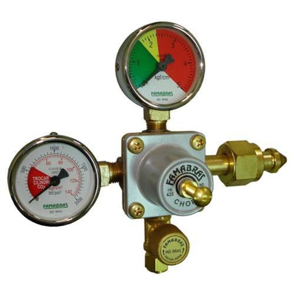 Regulador Pressão Cilindro Co2 - Chopp/Cerveja - 1 Saída