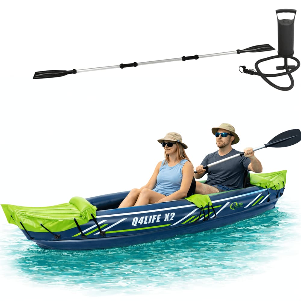 Caiaque Inflável Importway 2 Q4life X 2 Pessoas Kit de Acessórios
