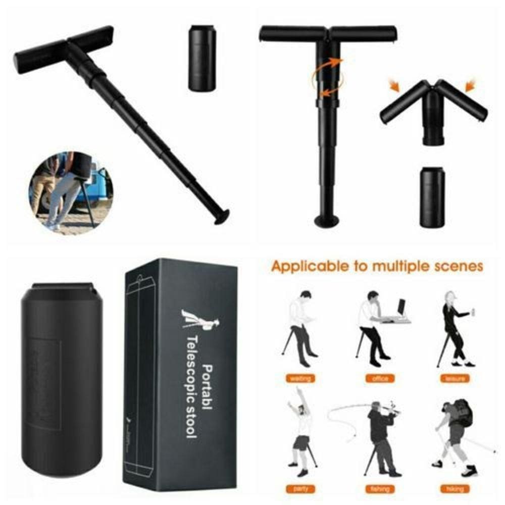 Banco Portátil Retrátil Telescópico Sitpack Dobrável E Compacto