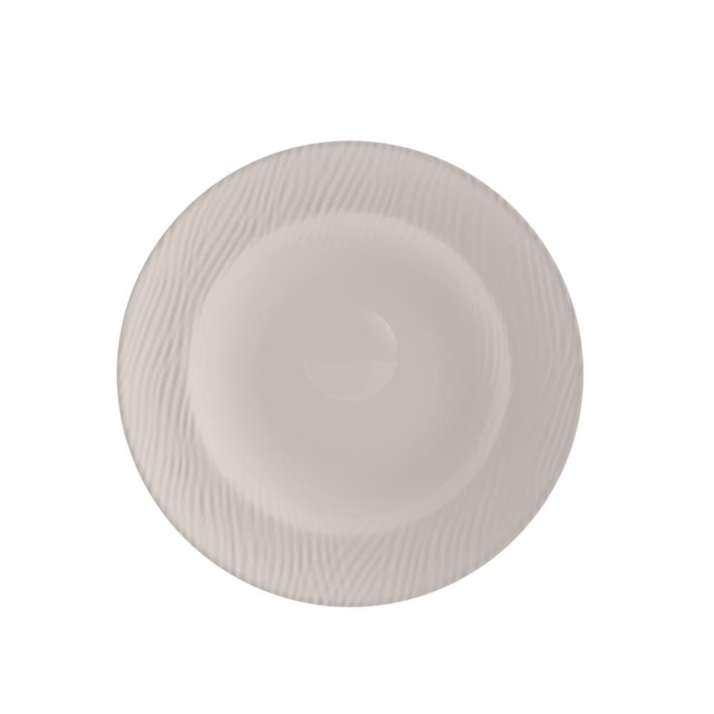 Prato Fundo Sopa Linha Relevo Dunas Cinza Germer Porcelanas