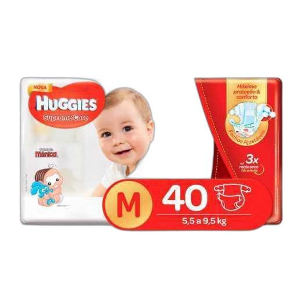 Fralda Huggies Turma Da Mônica - Supreme Care - M