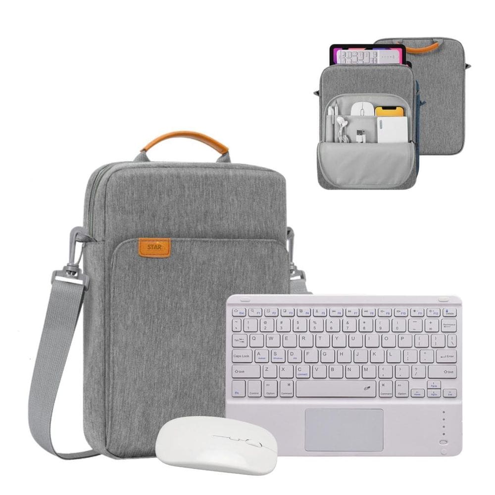Capa Alça + Teclado Sem Fio + Mouse Para Samsung A11+ X236