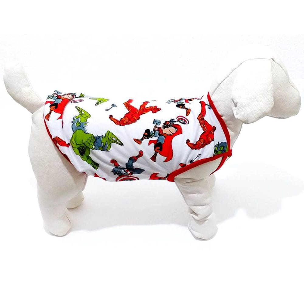 Camiseta Estampa do Personagem Liga da Justiça branca M