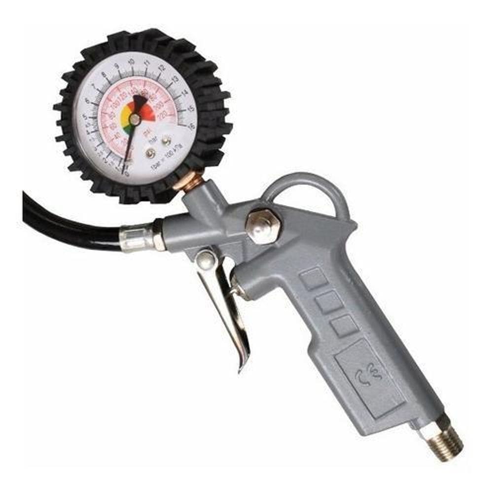 Calibrador Manual De Pneus Com Manômetro Analógico