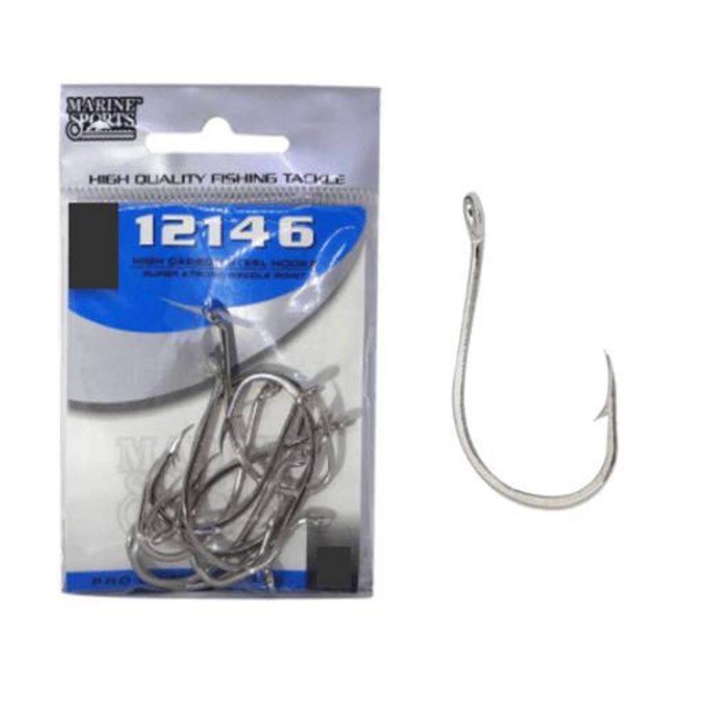 Kit 10 Anzol De Pesca 12146 Nickel Marine Sports N-10/0